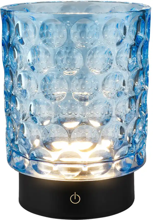 Bild 1 von Briloner LED Akku-Tischleuchte Sunora blau 15 cm warmweiß dimmbar