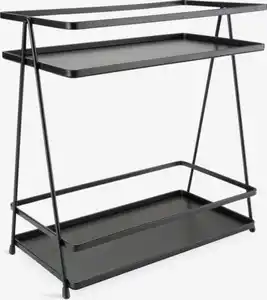Badezimmerregal NACKA W14xL26xH28cm schwarz