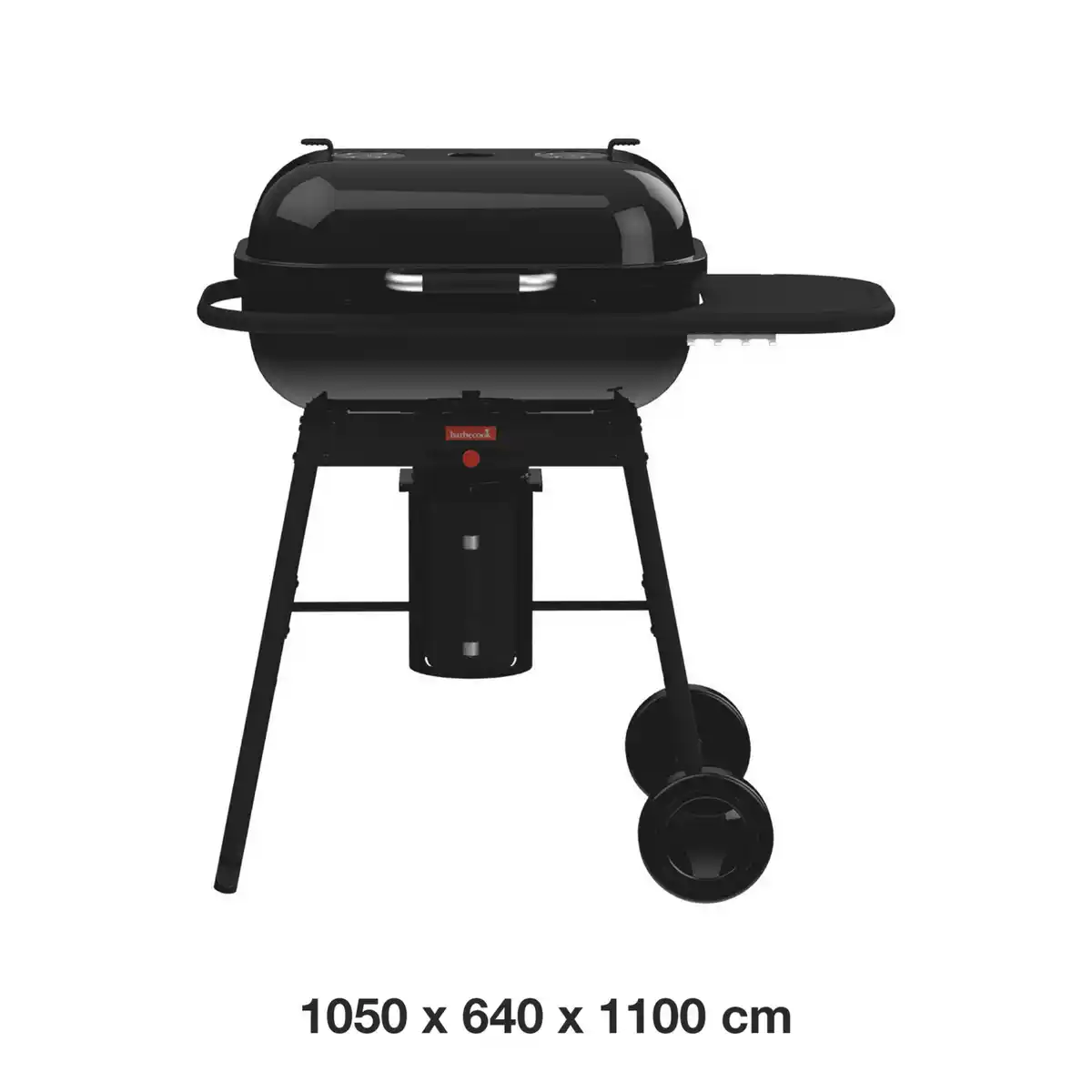 Bild 2 von Holzkohlegrill, LxBxH: 105 x 64 x 110 cm, schwarz