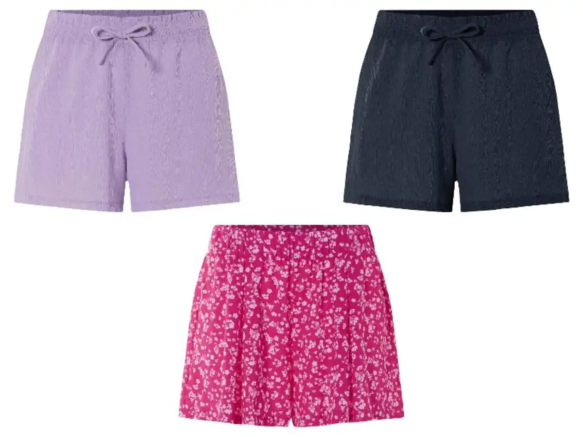 Bild 1 von esmara® Damen Shorts, modische Crinkle-Struktur