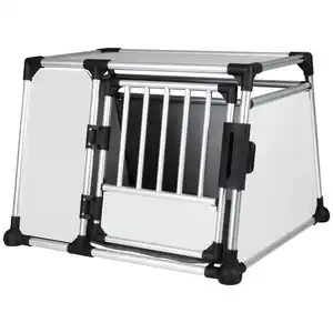 Transportbox, L-XL, 90x64x78 cm, hellgrau/silber