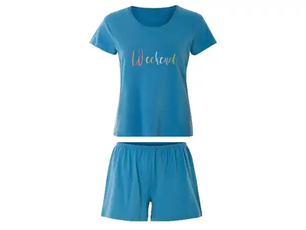 Bild 2 von esmara® Damen Pyjama, ökologischer Textildruck