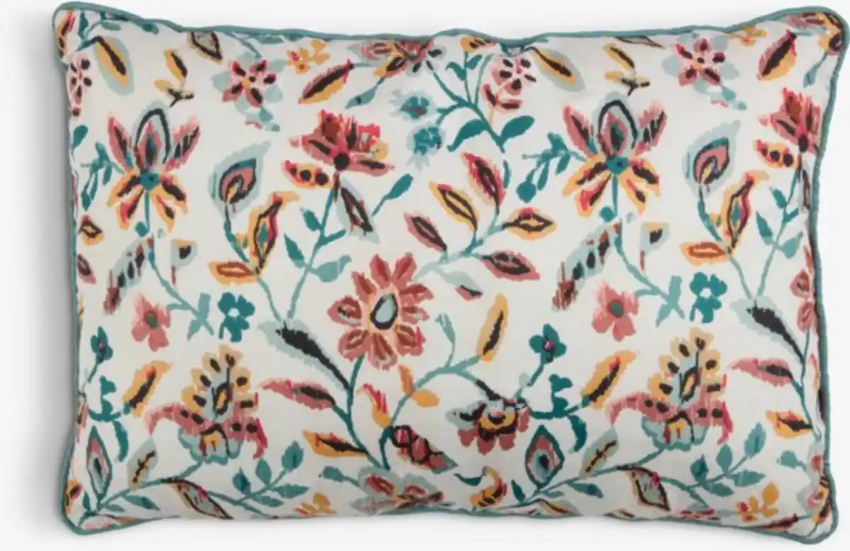 Bild 1 von Zierkissen KAMILLE 35x50 weiß/petrol