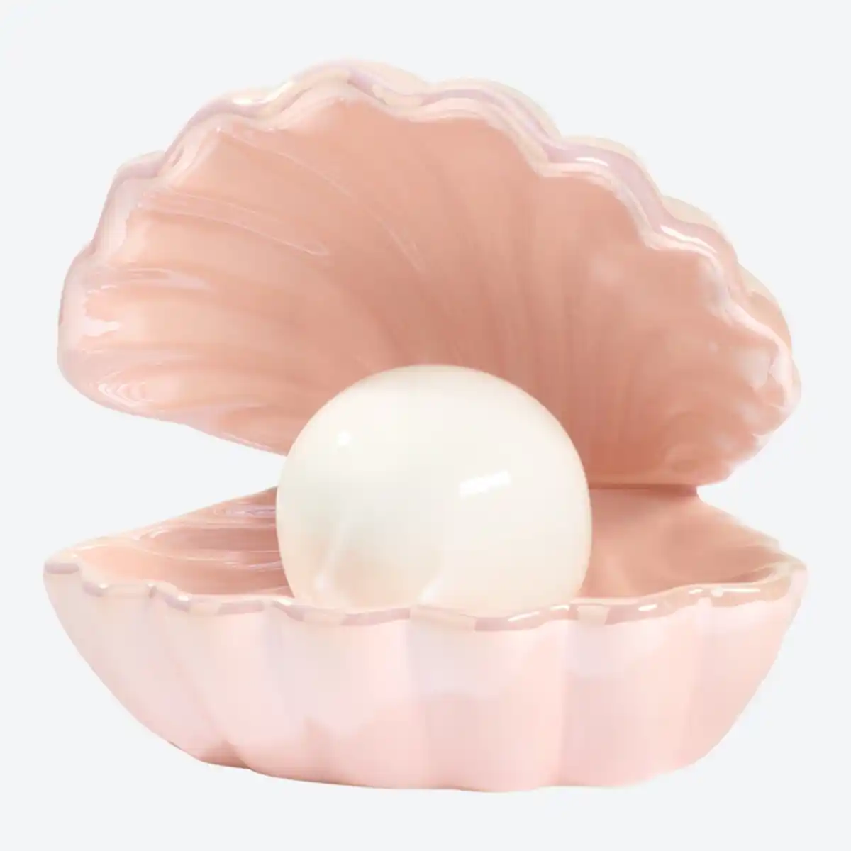 Bild 2 von LED-Muschel aus Keramik, ca. 15,5x14,5x14,5cm