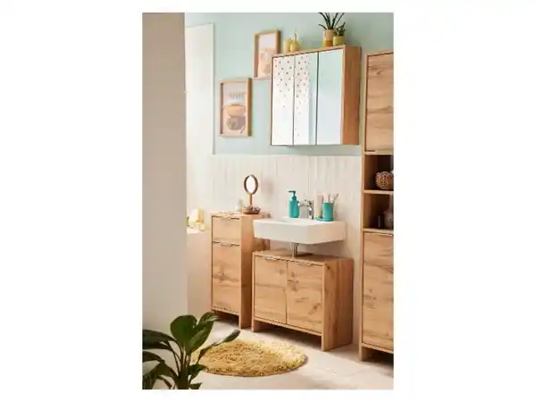 Bild 2 von LIVARNO home Hochschrank »Verona« in hochwertiger Wotan-Eiche-Nachbildung