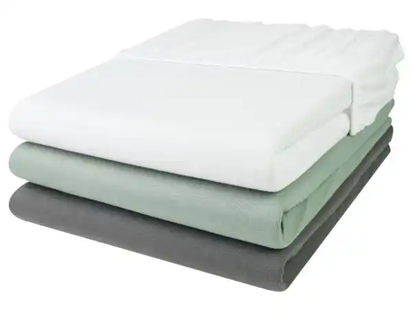 Bild 2 von LIVARNO home Jersey-Spannbettlaken, 90-100 x 200 cm