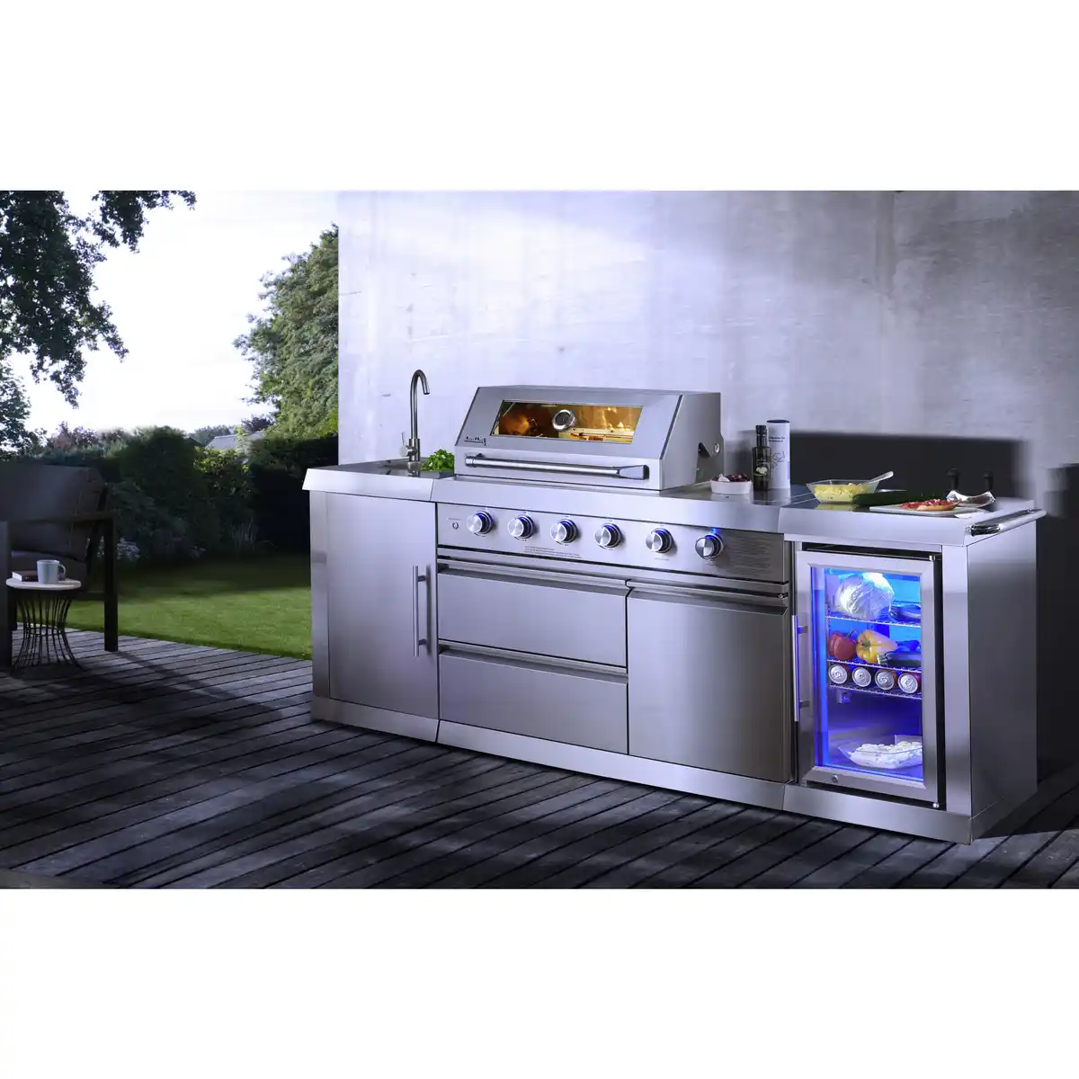 Bild 2 von Outdoor-Küche, Grillfläche: 70 x 45 cm, mit Unterschrank