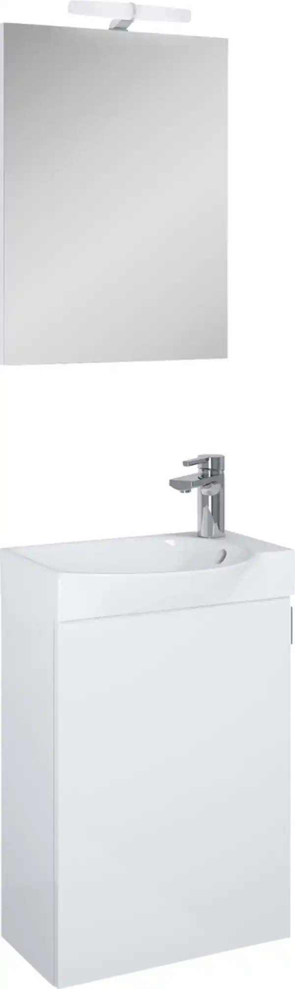 Bild 1 von Gäste WC Möbel Set Stuttgart weiß hochglanz 45 cm
