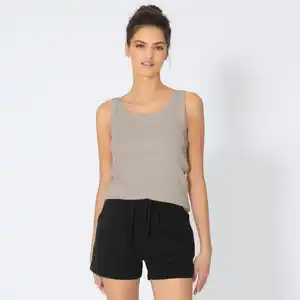 Damen-Top in Ripp-Design