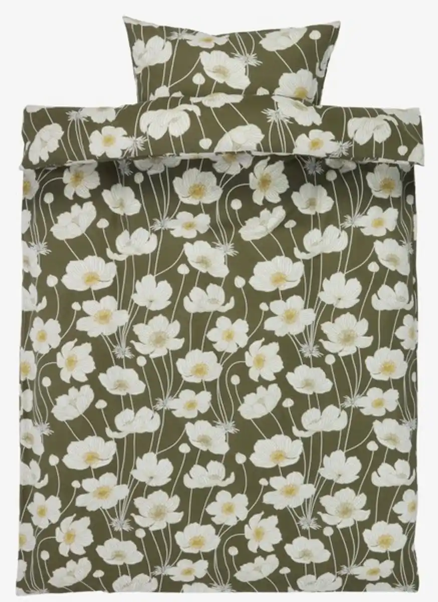 Bild 1 von Flanell-Bettwäsche SIW 135x200 olive