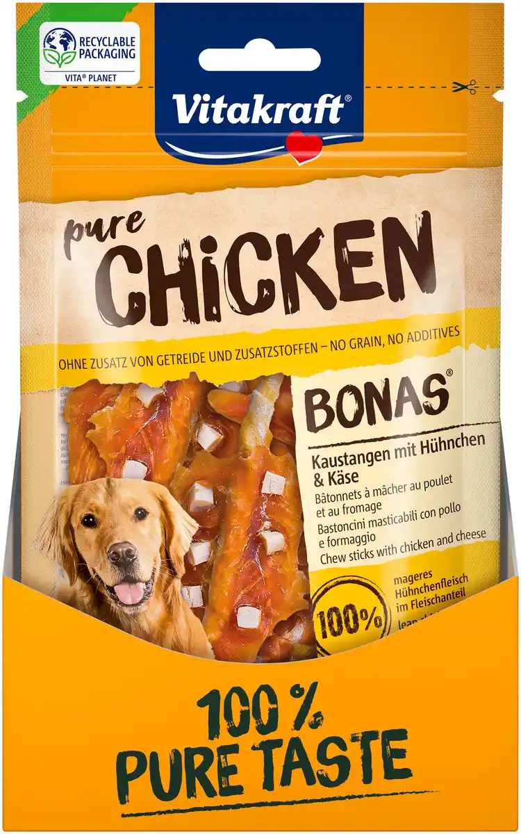 Bild 1 von Vitakraft CHICKEN Bonas®Kaustange Huhn & Käse 80 g