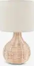Bild 1 von Tischlampe HELMER Ø17xH32cm natur