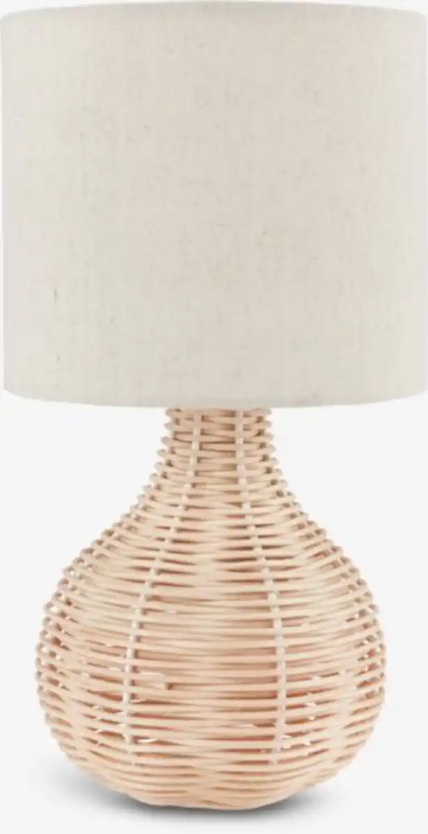 Bild 1 von Tischlampe HELMER Ø17xH32cm natur