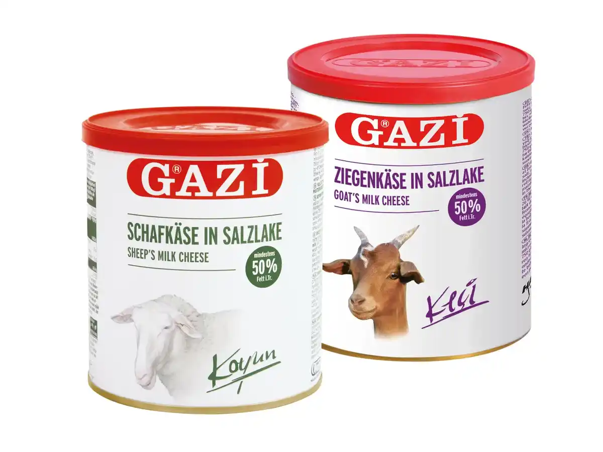 Bild 1 von Gazi Schafkäse in Salzlake/Ziegenkäse,  400 g