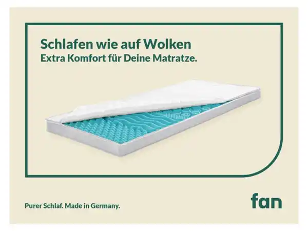 Bild 2 von f.a.n. Topper »BIG KOMFORT PLUS«, 7-Zonen Kaltschaum, mit Lüftungsband