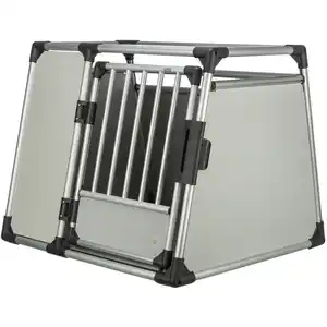 Transportbox, L-XL, 94x75x88 cm, silber/hellgrau