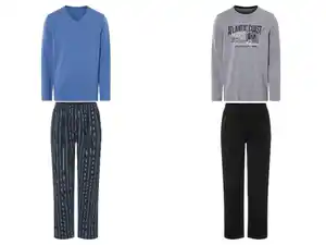LIVERGY® Herren Pyjama, mit Gummizugbund