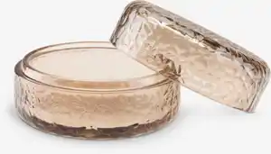 Aufbewahrungsgefäß GENEVAD Ø10xH6cm Glas braun
