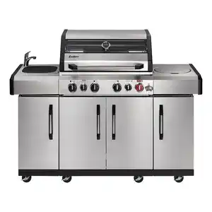Gasgrill »Kansas II Pro«, silberfarben, 22,3 kW, Grillfläche: 70 x 45 cm