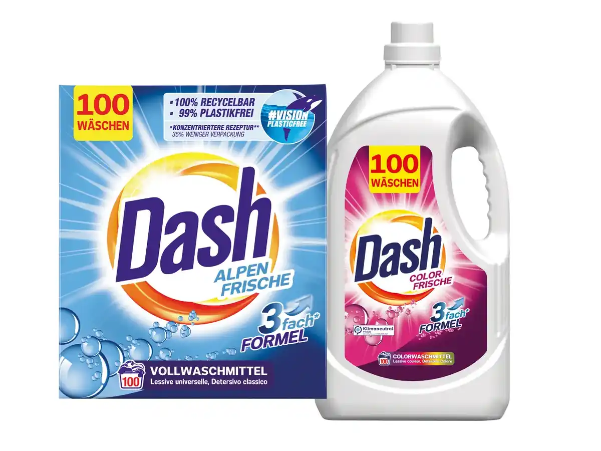 Bild 1 von Dash Waschmittel,  100 Waschladungen