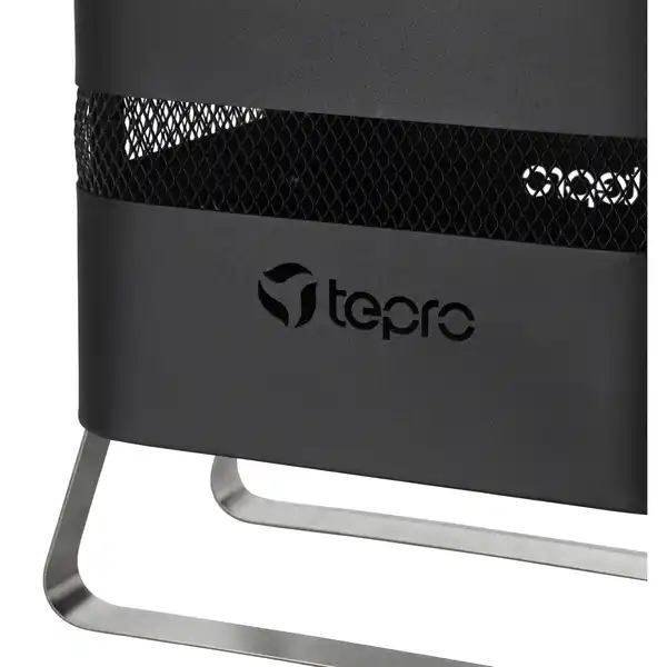 Bild 2 von Feuerstelle »Milburn«, Höhe: 49,5 cm, schwarz/edelstahlfarben