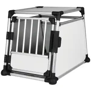 Transportbox, M-L, 60x65x86 cm, hellgrau/silber