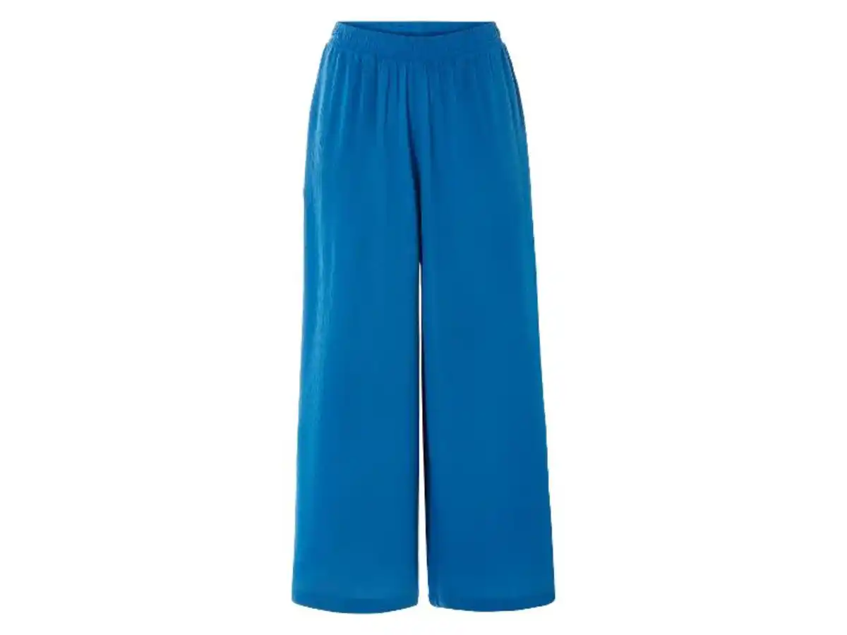 Bild 2 von esmara® Damen Wide-Leg Hose, mit Crinkle-Struktur