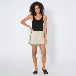 Damen-Shorts mit Stickerei