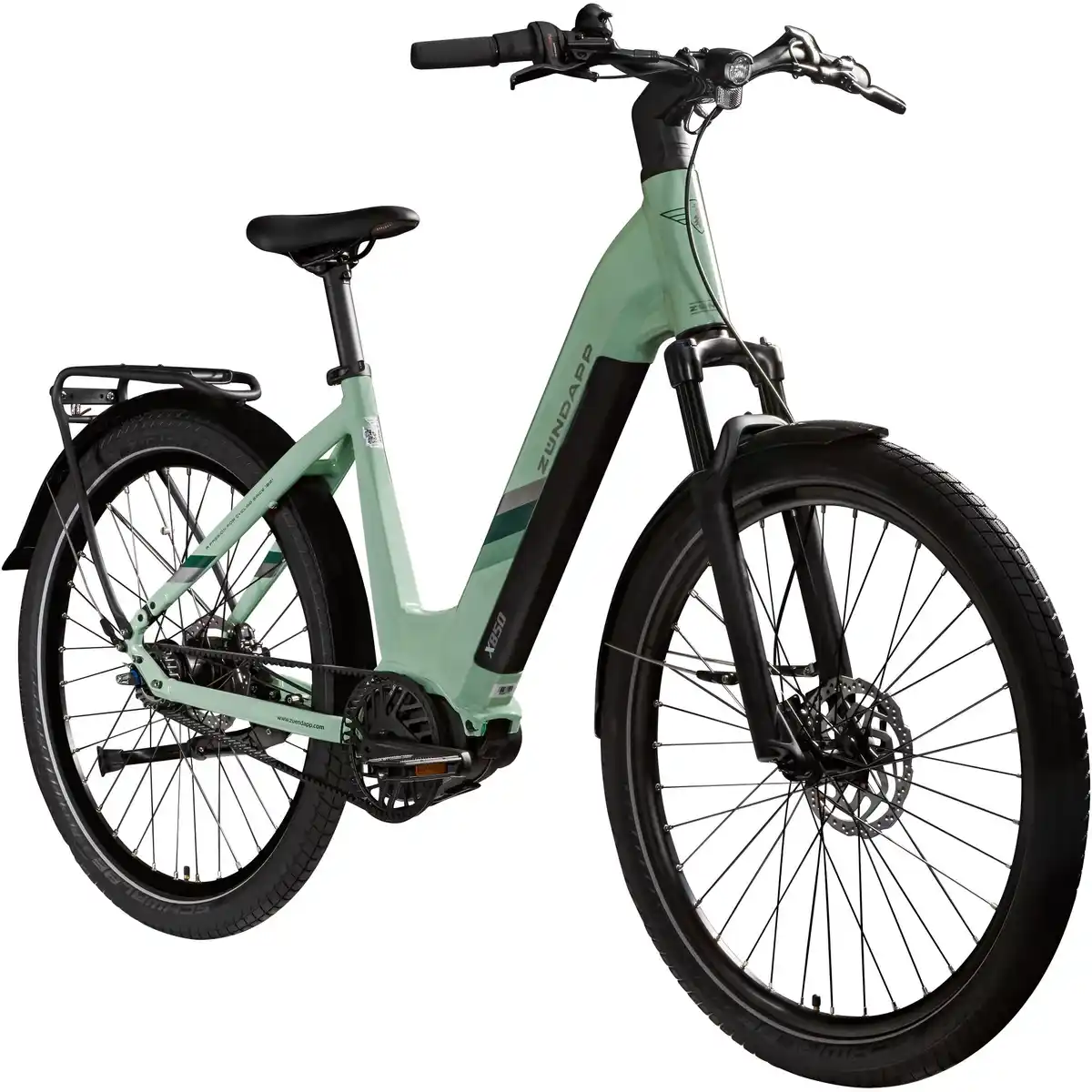 Bild 1 von Zündapp E-Bike Trekking X850 Tiefeinsteiger 27,5 Zoll 7-Gang 550 Wh pastellgrün