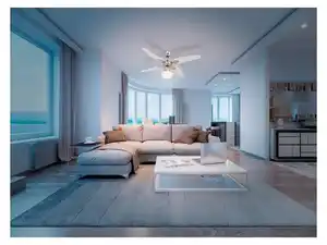 LIVARNO home Deckenleuchte LED mit Ventilator klassisch