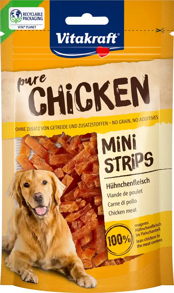 Bild 1 von Vitakraft CHICKEN Mini Streifen Huhn 80 g
