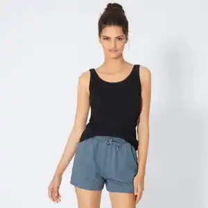 Damen-Top in Ripp-Design