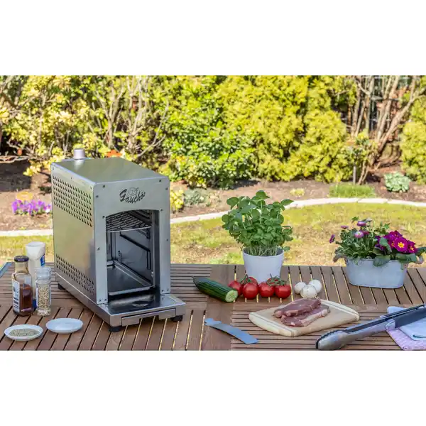 Bild 2 von Grill, 2 x Edelstahlrost, Grillfläche 15,4x31,5 cm