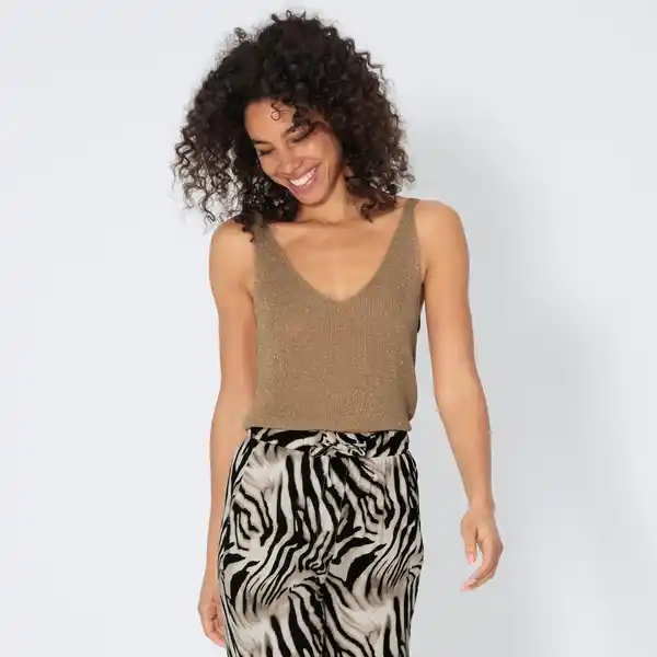 Bild 1 von Damen-Stricktop mit Lurex-Effektgarn