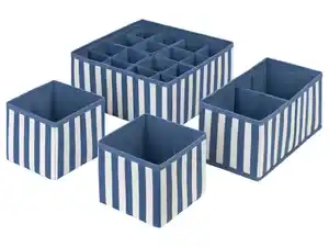 LIVARNO home Aufbewahrungsbox 4er, zusammenfaltbar