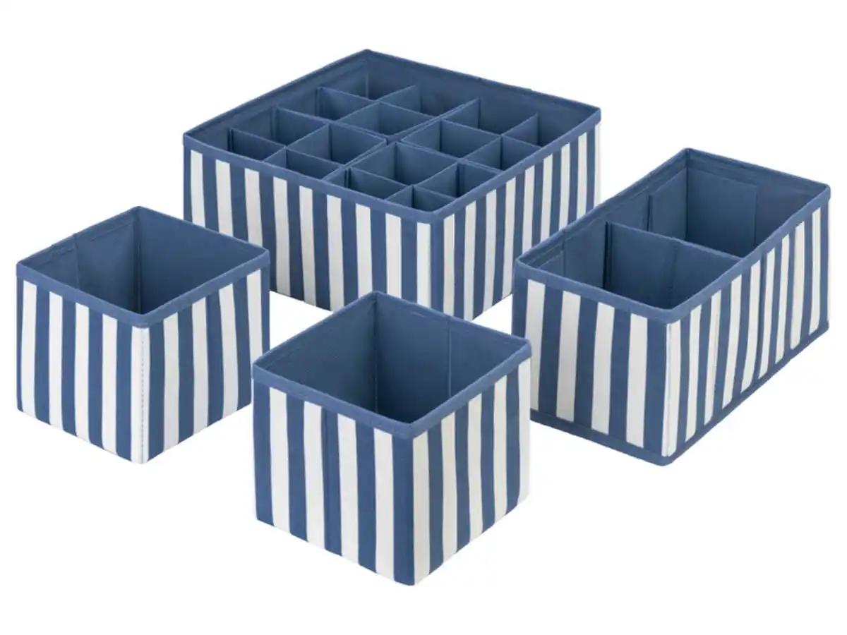 Bild 1 von LIVARNO home Aufbewahrungsbox 4er, zusammenfaltbar