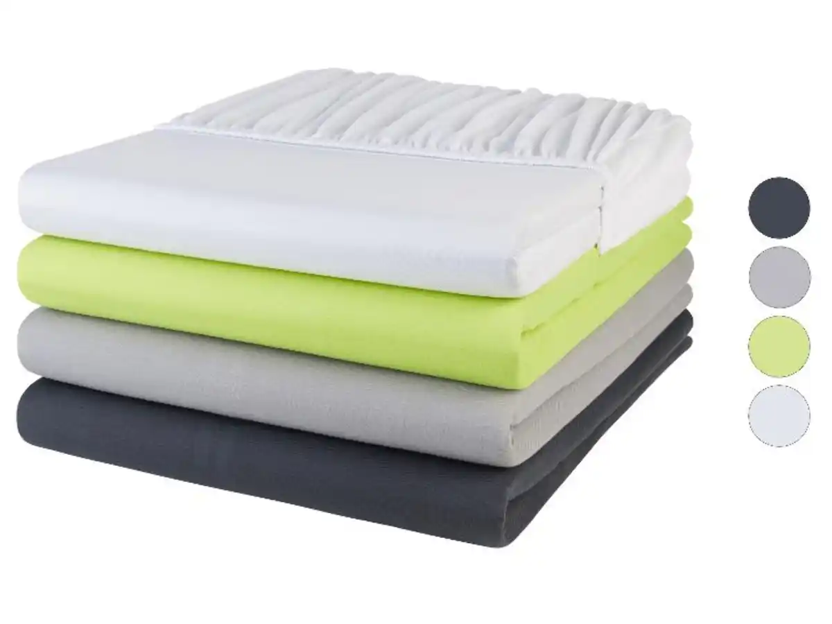 Bild 1 von LIVARNO home Jersey-Spannbettlaken, 90-100 x 200 x 25 cm