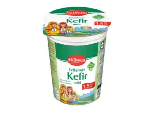 Milbona Fettarmer Kefir,  500 g
