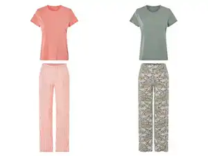 esmara® Damen Pyjama mit seitlichen Eingrifftaschen