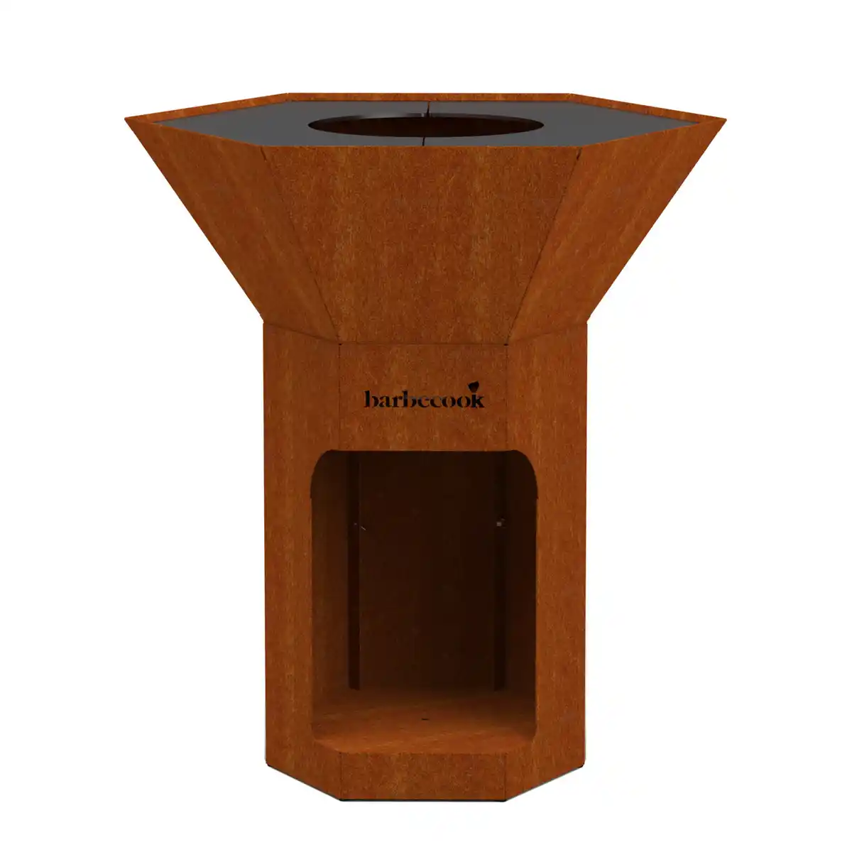 Bild 1 von Holzkohlegrill »Nestor«, LxBxH: 92 x 82 x 100 cm, Cortenstahl