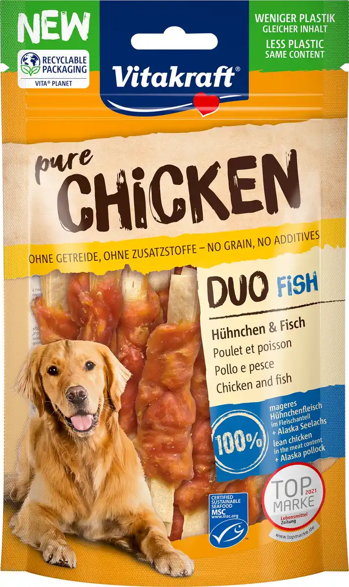 Bild 1 von Vitakraft CHICKEN Duo® Hühnchen & Fisch MSC 80 g
