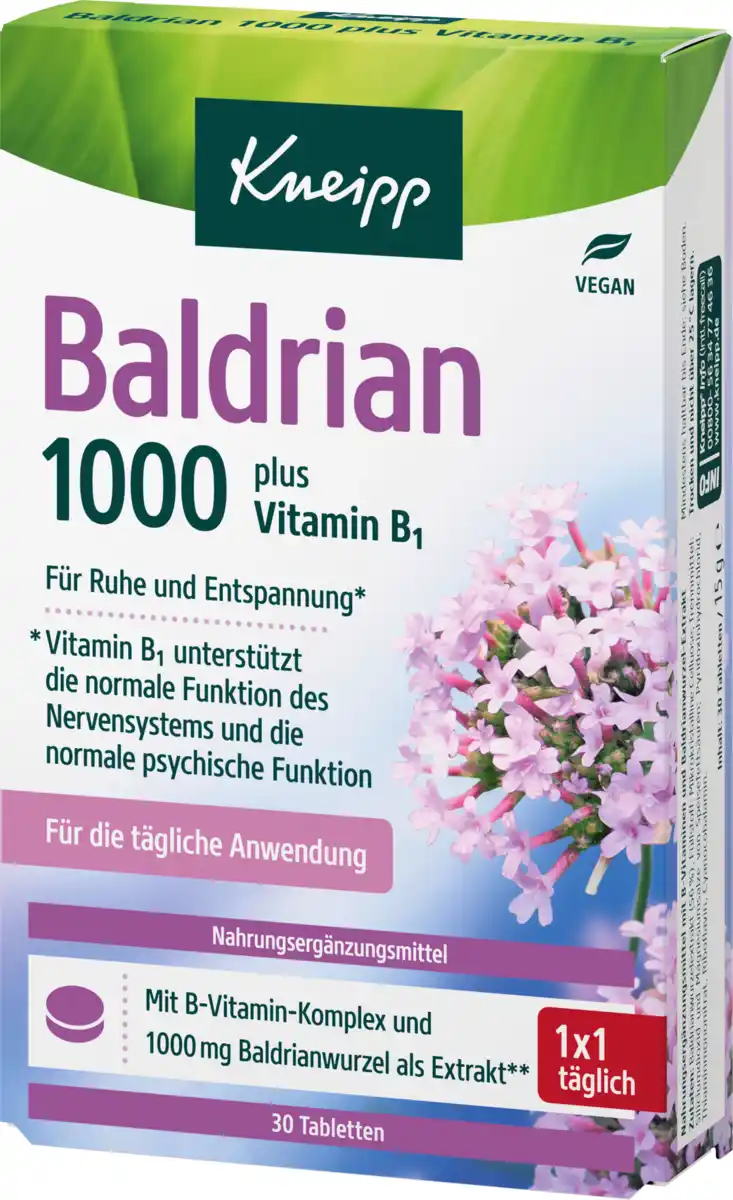 Bild 1 von Kneipp Baldrian 1000 Tabletten 30 St
