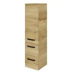 Pelipal Midischrank 'Bahamas' braun foliert Eiche 30 x 121 x 33 cm