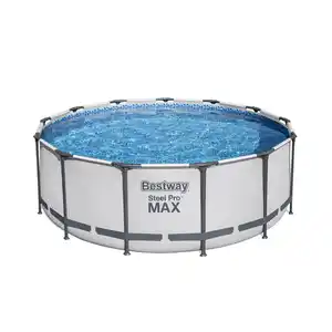 Bestway Frame-Pool-Set 'Steel Pro Max' Ø 396 x 122 cm mit Sicherheitsleiter und Filterpumpe