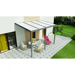 Gardendreams Terrassenüberdachung 'Easy Edition' PC-Opal, anthrazit, 400 x 300 cm