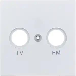 toom Abdeckung für Antennensteckdose 'Designline' TV/RV silbern