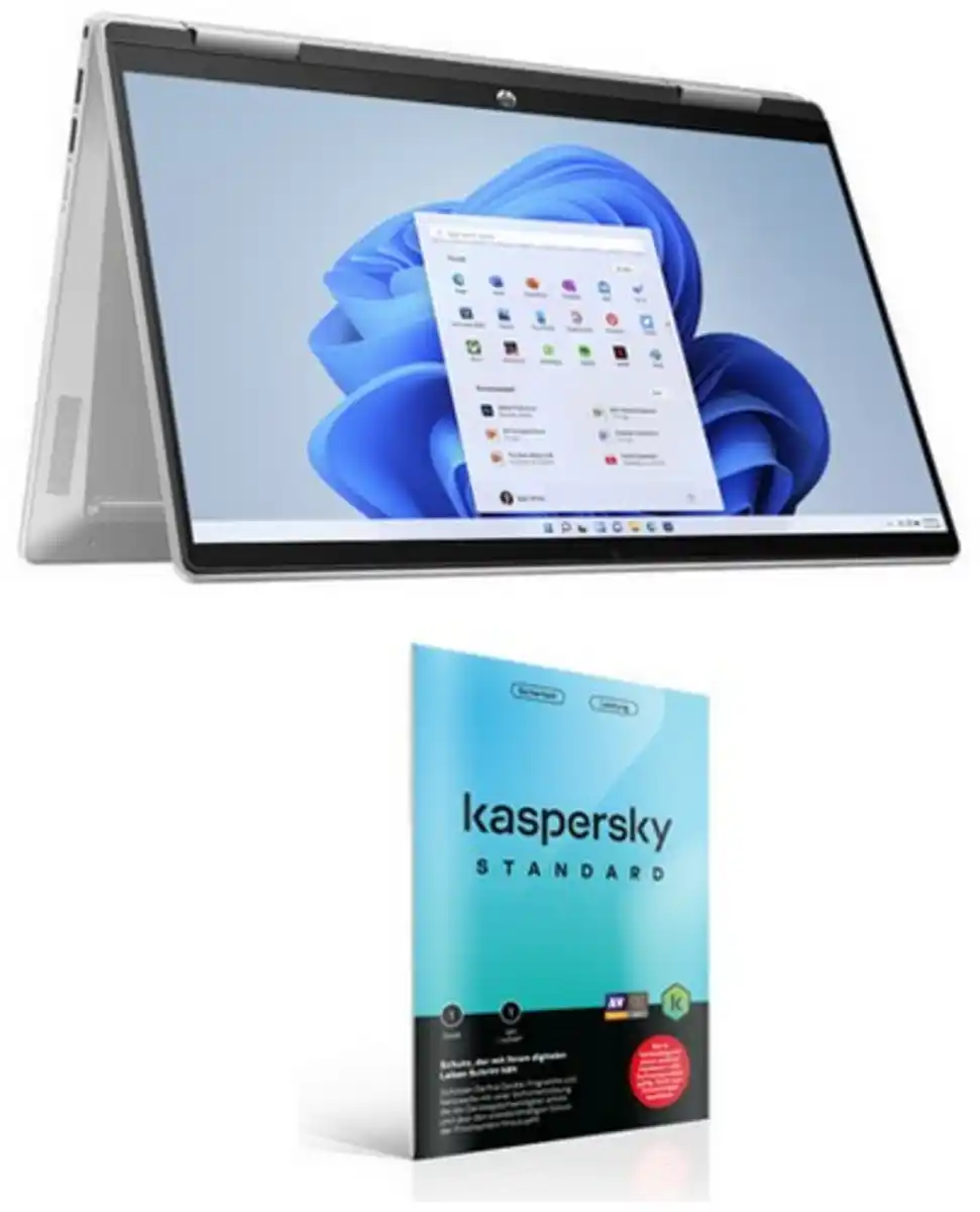 Bild 1 von Pavilion x360 14-ek1652ng (9R0S9EA) 35,6 cm (14") 2 in 1 Convertible-Notebook natursilber inkl. Stan