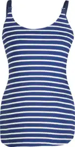 Rilana Top mit Stillfunktion, blau & ecru, Gr. L