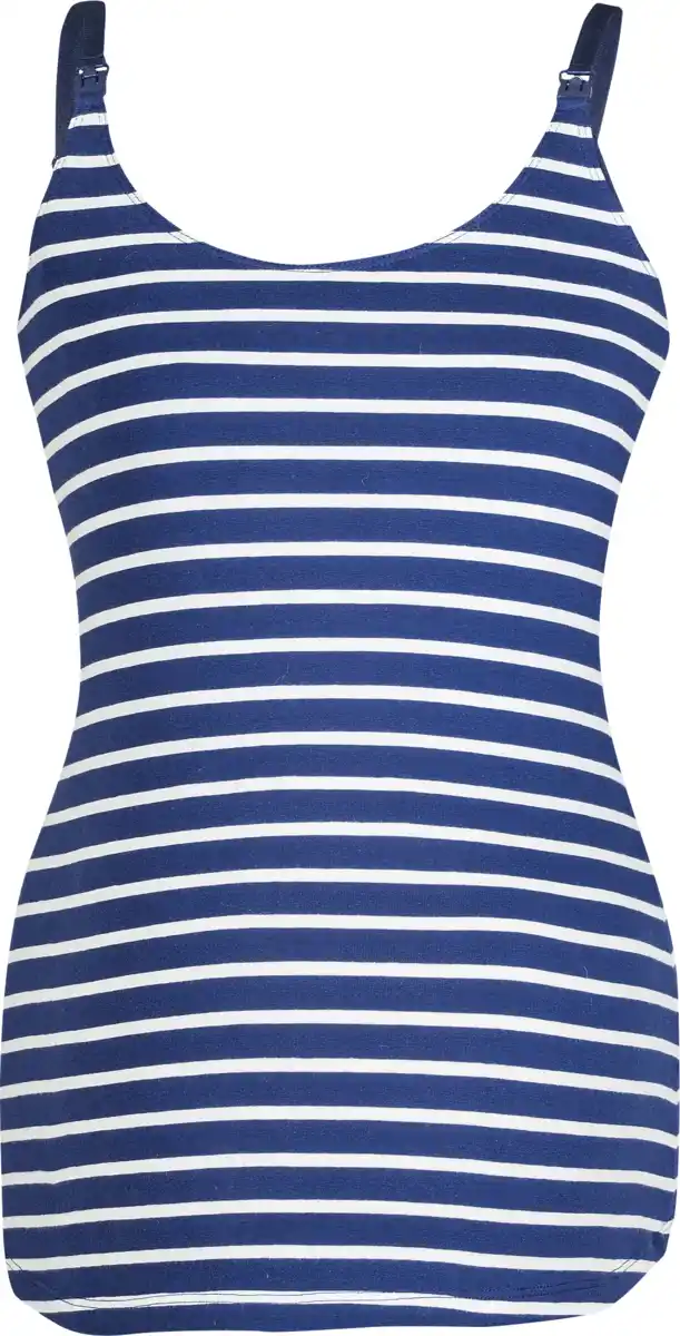 Bild 1 von Rilana Top mit Stillfunktion, blau & ecru, Gr. L