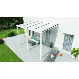 Gardendreams Terrassenüberdachung 'Easy Edition' 400 x 250 cm Polycarbonat opal weiß